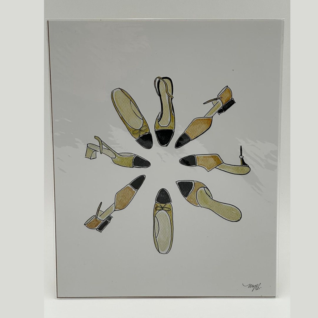 "Eeny, meeny, miny, moe" watercolor