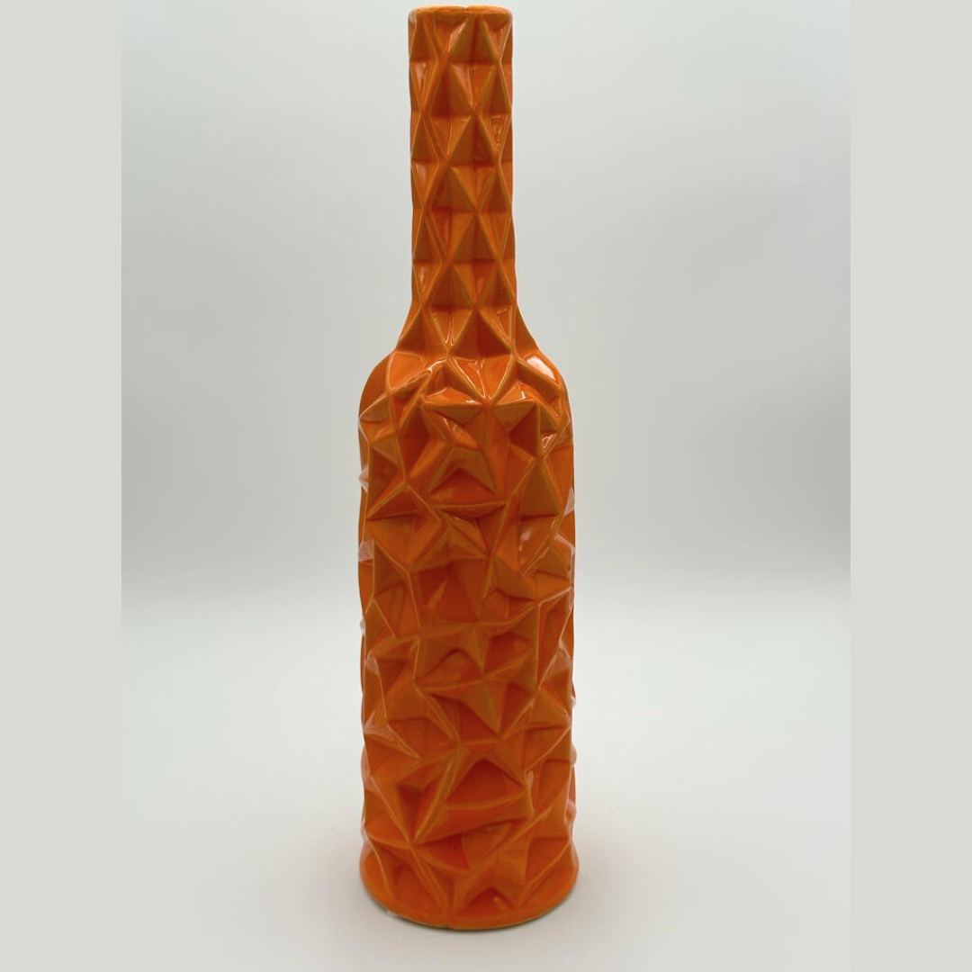 Orange Ceramic Vase