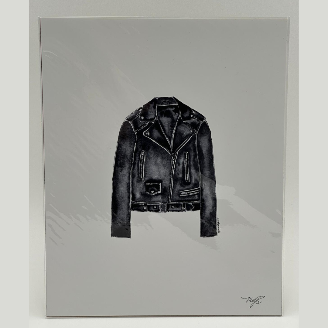 "Moto Jacket" watercolor