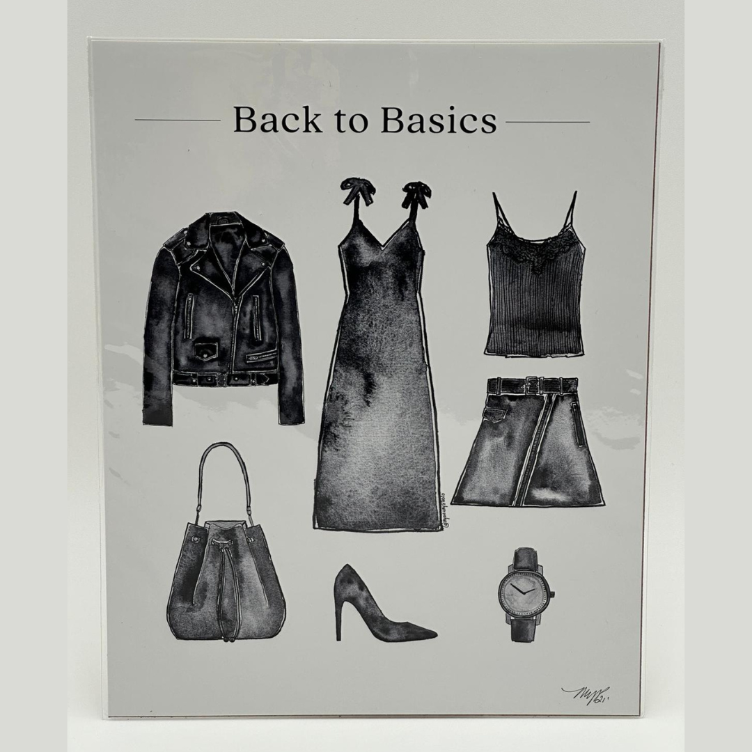 "Back to Basics" watercolor