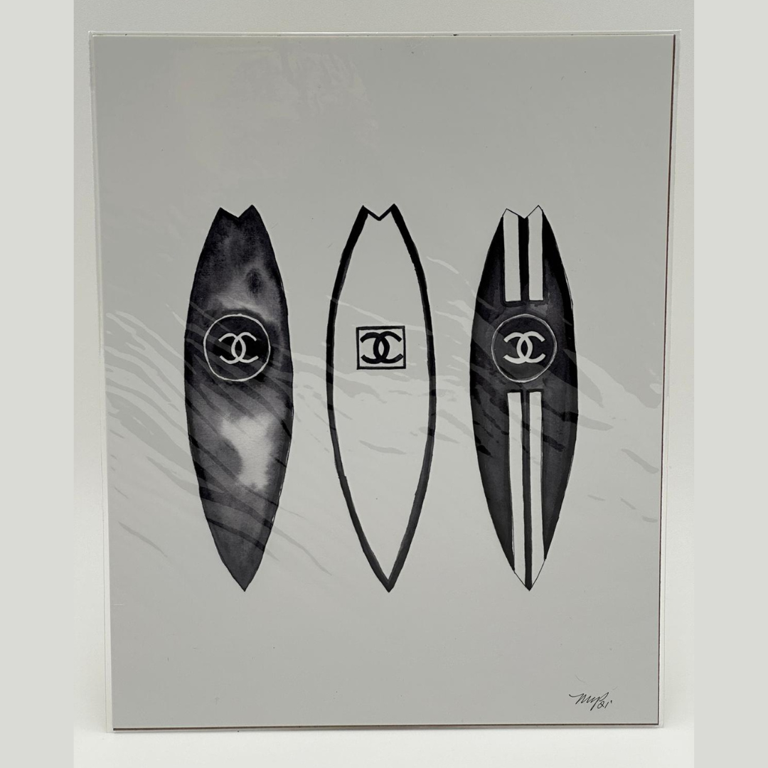 "Surfboards" watercolor