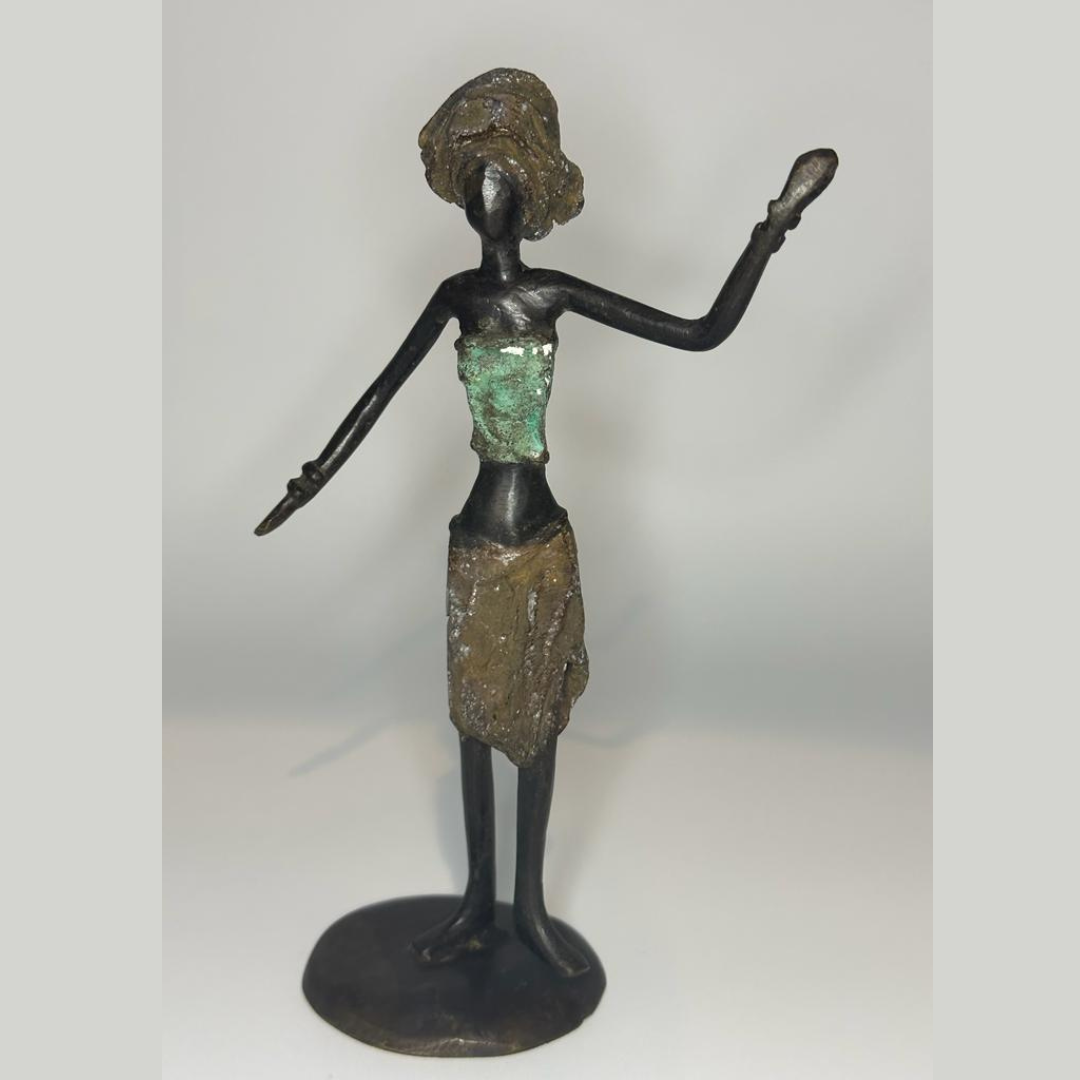 "Dancing Lady" bronze sculpture