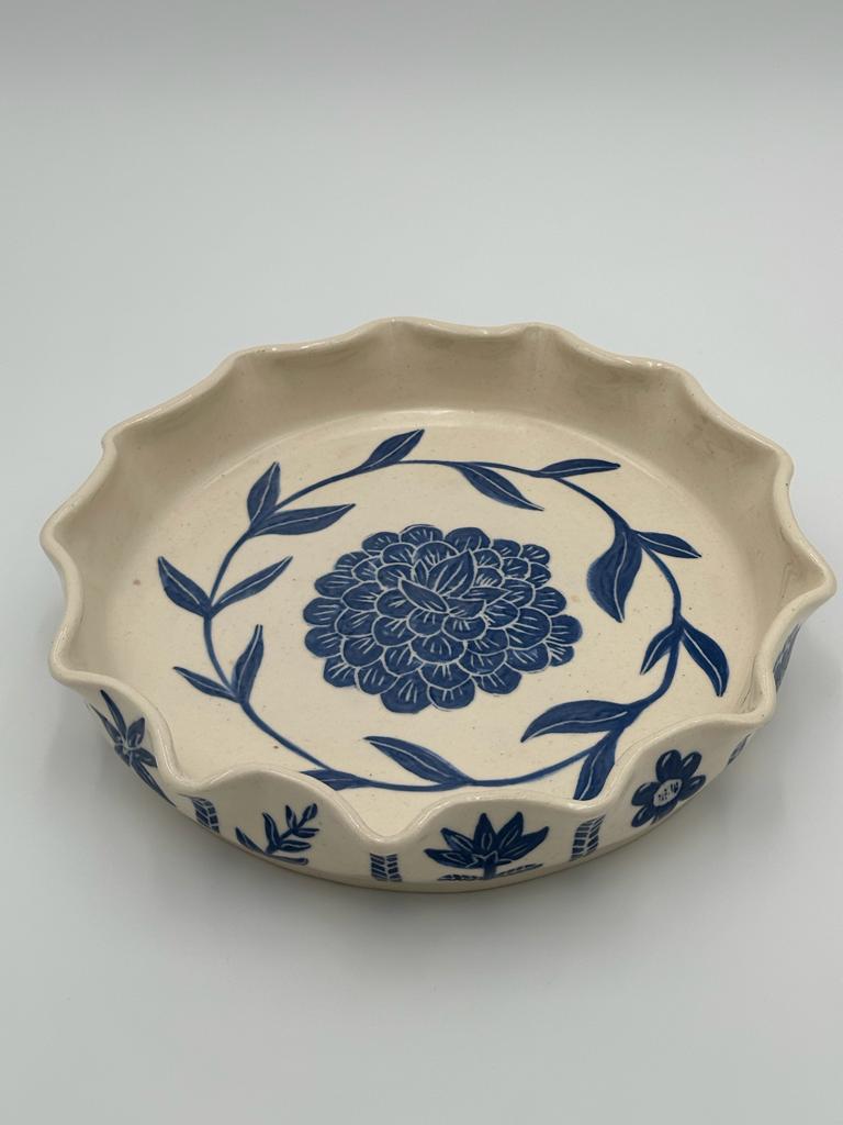 Handmade Ceramic Flower Tray