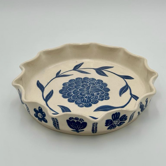 Handmade Ceramic Flower Tray